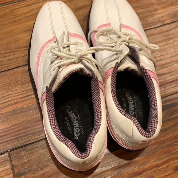 FootJoy pink white golf shoes 8.5 - Picture 5 of 9